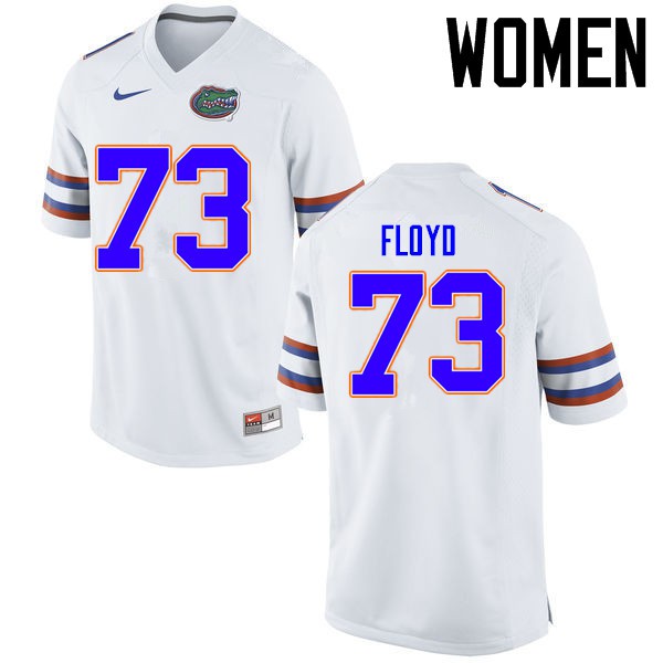 Florida Gators Women #73 Sharrif Floyd College Football Jerseys White